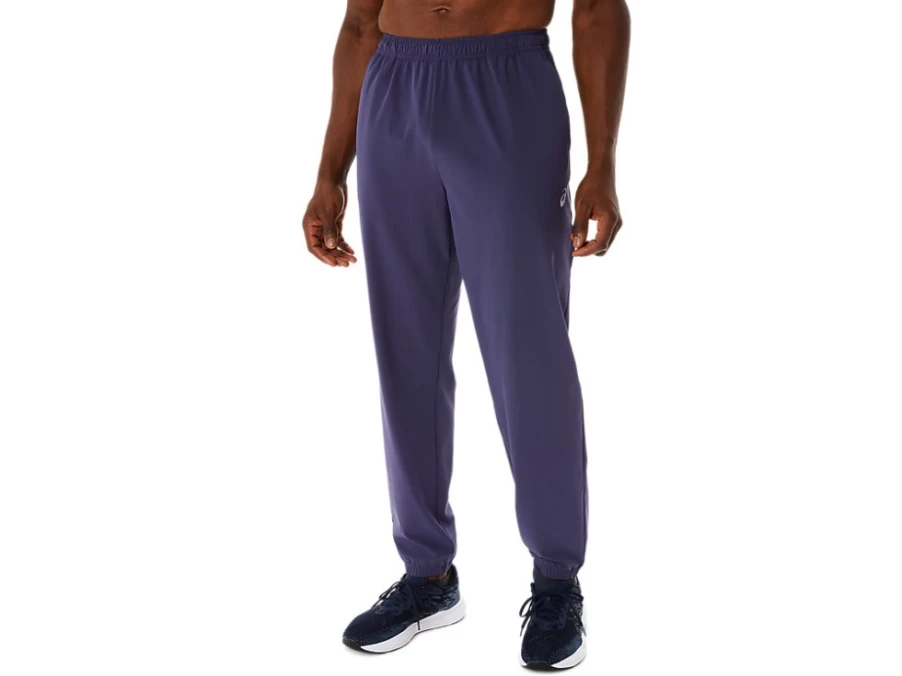 ASICS Men's Actibreeze Vented Woven Pants - Indigo Fog, Lightweight & Breathable for Active Wear