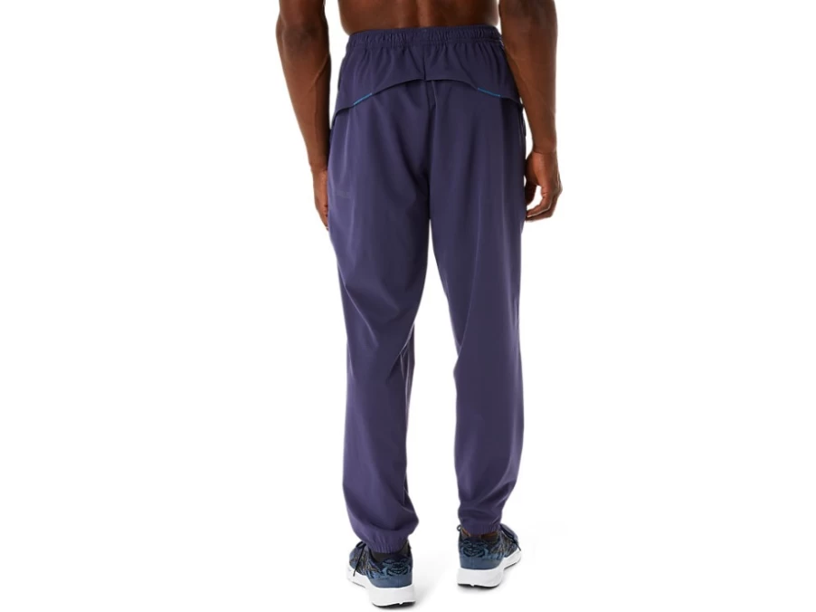 ASICS Men's Actibreeze Vented Woven Pants - Indigo Fog, Lightweight & Breathable for Active Wear