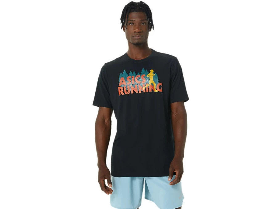 ASICS Men's Evergreen Trail Running T-Shirt - Performance Black