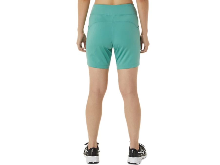ASICS Women's Sage Green 7-Inch Knit Shorts – Comfortable Athletic Shorts for Running & Training