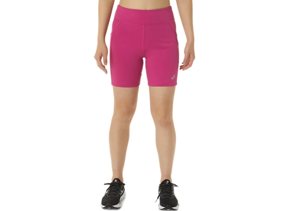 ASICS Women's Fuchsia Red 7-Inch Knit Running Shorts