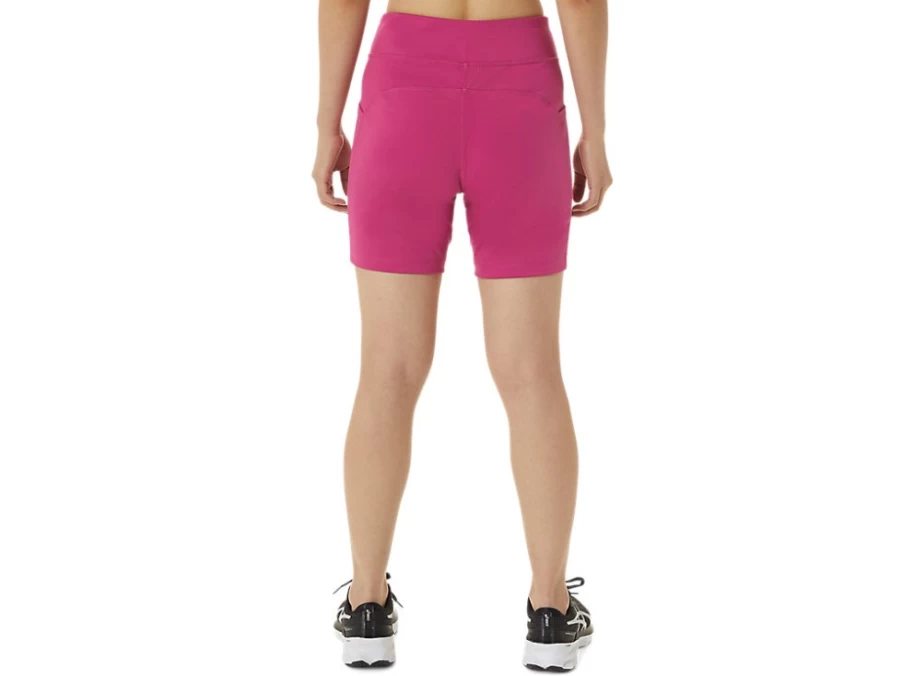 ASICS Women's Fuchsia Red 7-Inch Knit Running Shorts