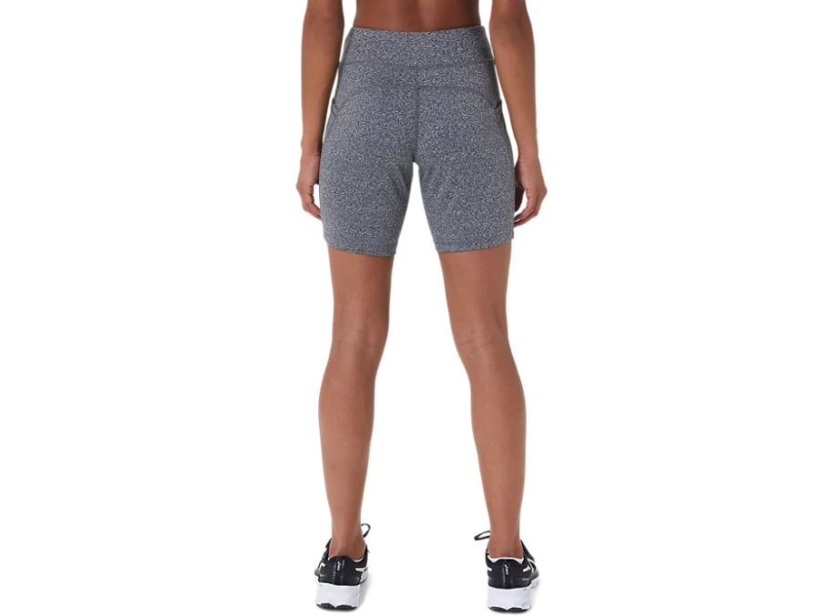 ASICS Women's Mid Grey Heather 7-Inch Knit Running Shorts