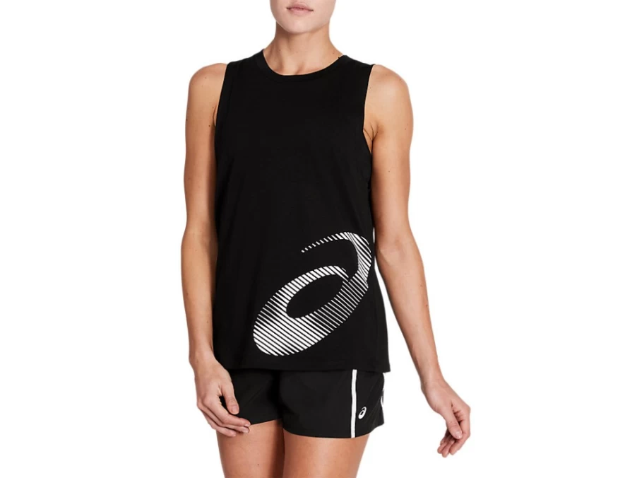 ASICS Women's Performance Black Core Graphic Tank Top