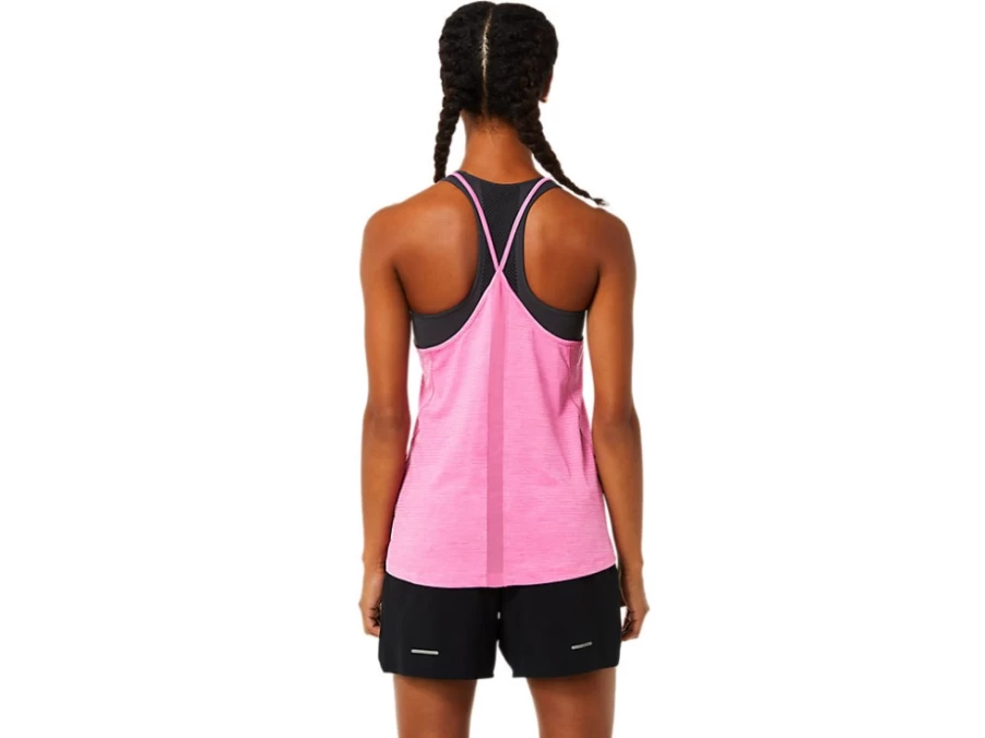 ASICS Women's Dragon Fruit Spacedye Strappy Tank Top – Lightweight Workout & Running Shirt