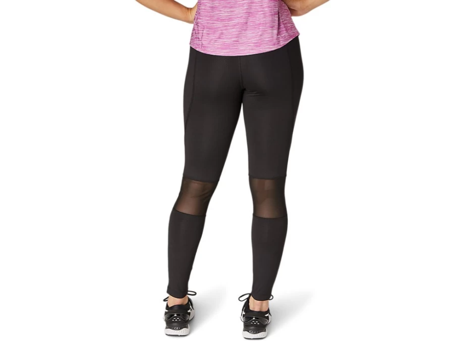 ASICS Women's W 7/8 HW TIGHT in Performance Black Emboss - High-Waisted Workout Leggings