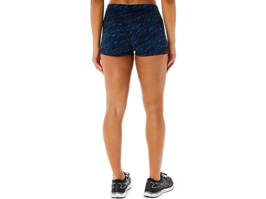 ASICS Women's Night Shade/Lake Drive Print 2-In-1 Training Shorts