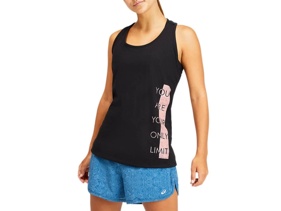 ASICS Women's YOU ARE YOUR OWN LIMIT Performance Black Tank Top