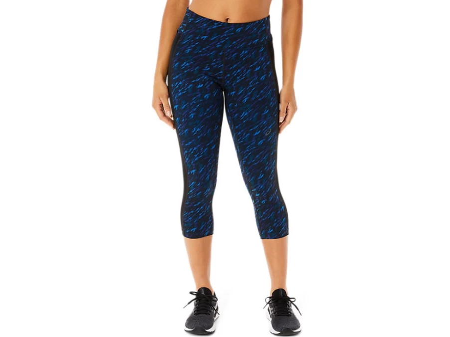 ASICS Women's Kate Pocket Capri Pants - Night Shade/Lake Drive Print