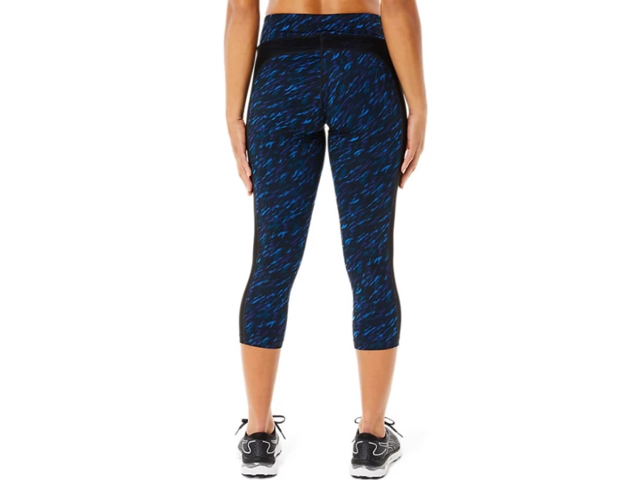 ASICS Women's Kate Pocket Capri Pants - Night Shade/Lake Drive Print