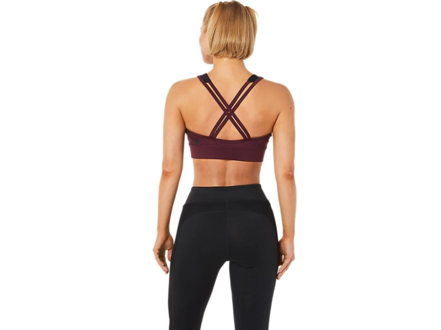 ASICS Women's Deep Mars Kate Strappy Bra - Supportive Sports Bra for Active Women