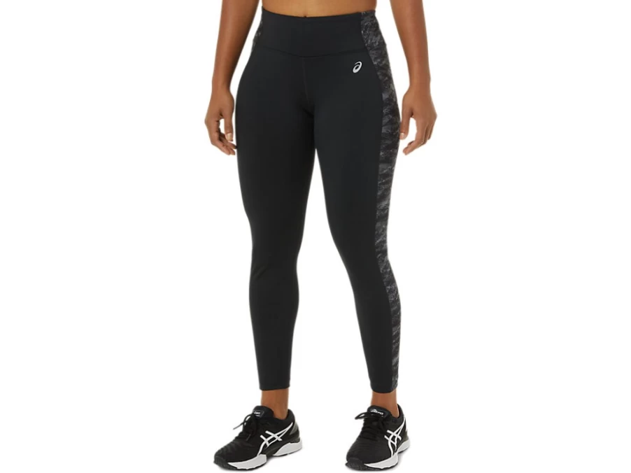 ASICS Women's 7/8 Performance Tight - Performance Black/Grey Multi Workout Leggings