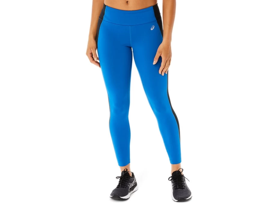 ASICS Women's 7/8 Performance Tight in Lake Drive/Performance Black - High-Waisted Workout Leggings for Running & Training