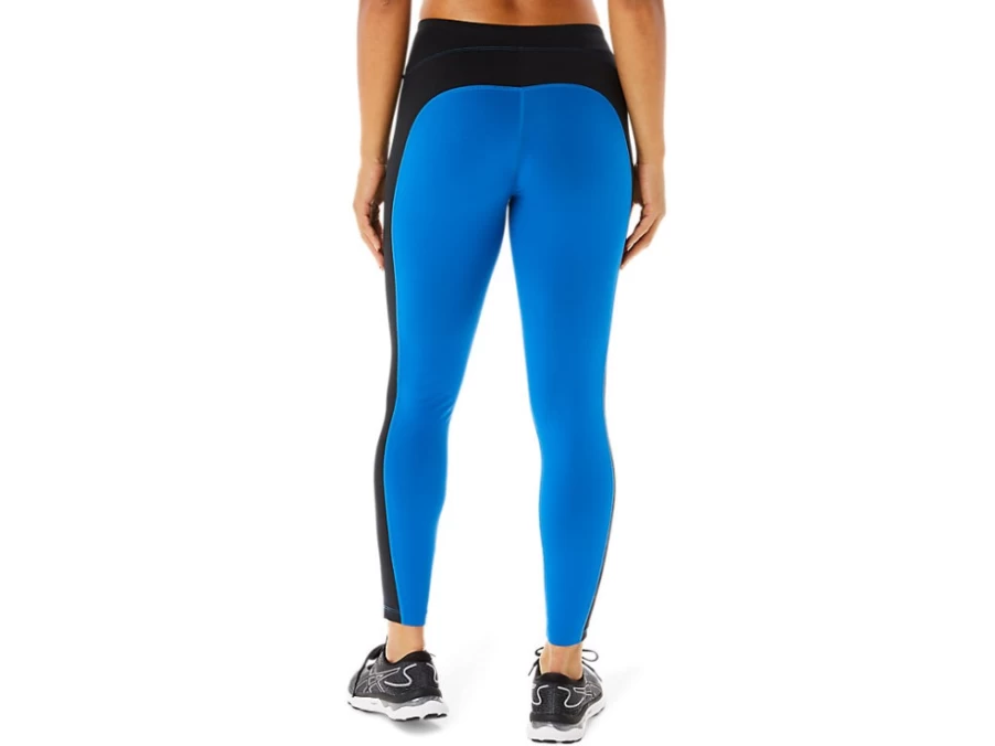 ASICS Women's 7/8 Performance Tight in Lake Drive/Performance Black - High-Waisted Workout Leggings for Running & Training