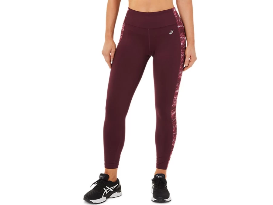 ASICS Women's 7/8 Performance Tight in Deep Mars/Mist Multi - High-Waisted Workout Leggings for Running & Training
