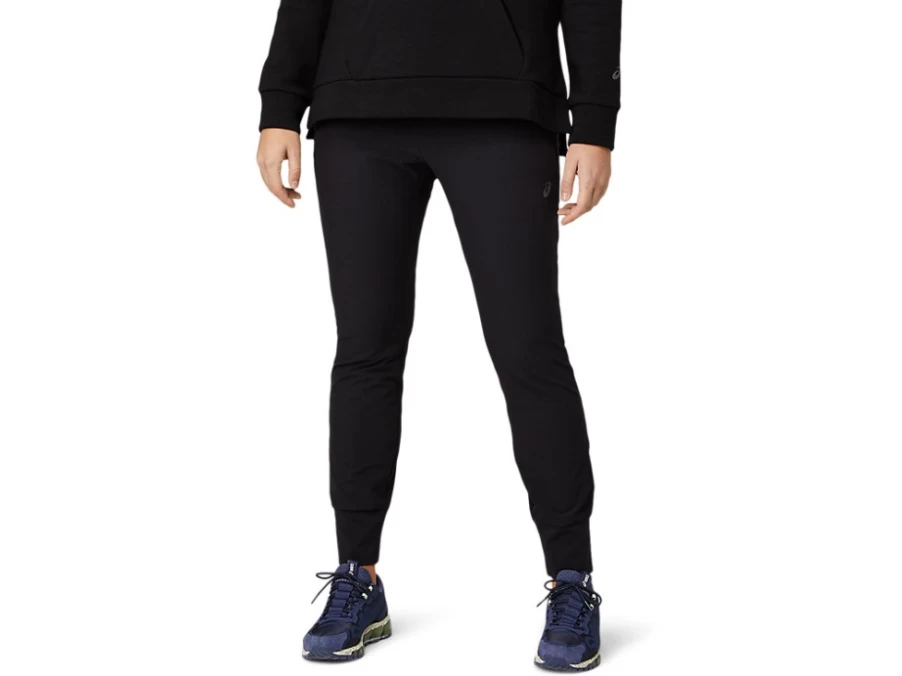 ASICS Women's Performance Black Stretch Tapered Pants for Comfort & Mobility
