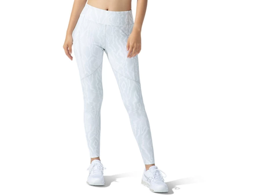 ASICS Women's Brilliant White Print Tights - NEW STRONG 92 Printed Running Tight