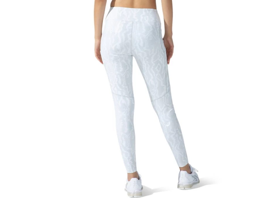 ASICS Women's Brilliant White Print Tights - NEW STRONG 92 Printed Running Tight
