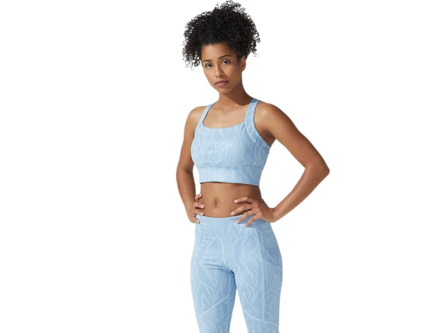 ASICS Women's Mist Print Strong 92 Sports Bra - Breathable Workout Top for Running & Fitness