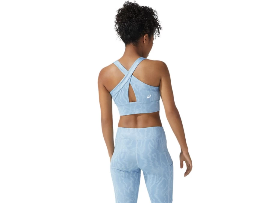 ASICS Women's Mist Print Strong 92 Sports Bra - Breathable Workout Top for Running & Fitness