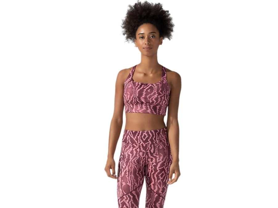 ASICS Women's Deep Mars Print Strong Support Sports Bra - 92 Printed High-Impact Workout Top