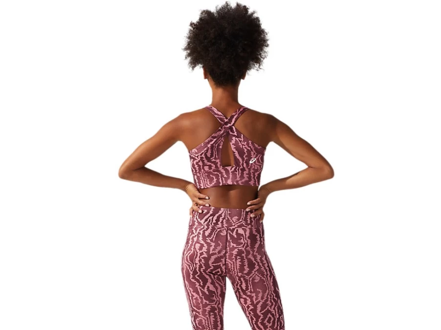 ASICS Women's Deep Mars Print Strong Support Sports Bra - 92 Printed High-Impact Workout Top