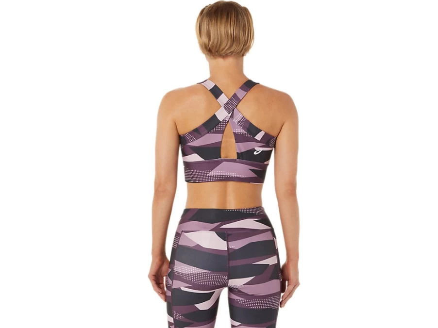 ASICS Women's Barely Rose Print Strong Support Sports Bra - 92 Printed Design