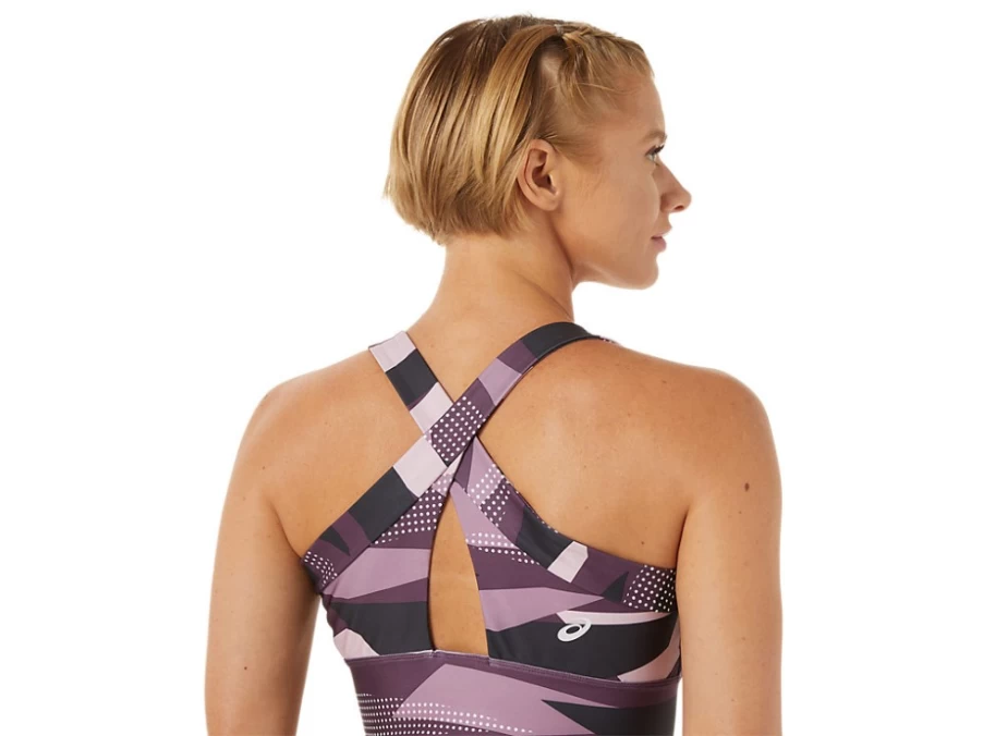 ASICS Women's Barely Rose Print Strong Support Sports Bra - 92 Printed Design