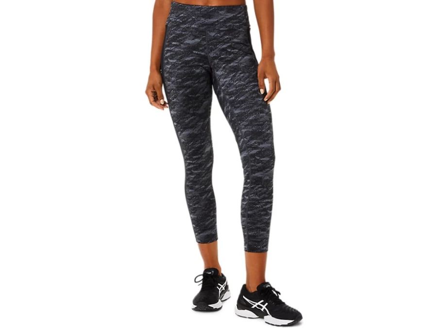 ASICS Women's Kate 7/8 Tight - Grey Multi Yoga Running Workout Tights