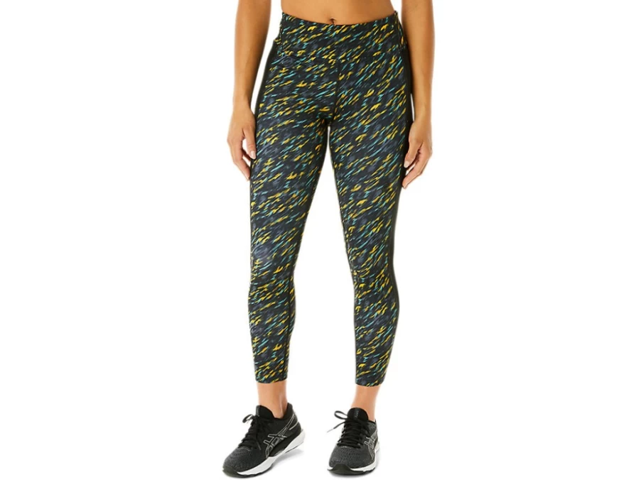 ASICS Women's Kate 7/8 Tight - Night Shade/Sage Print Workout Leggings for Running & Training
