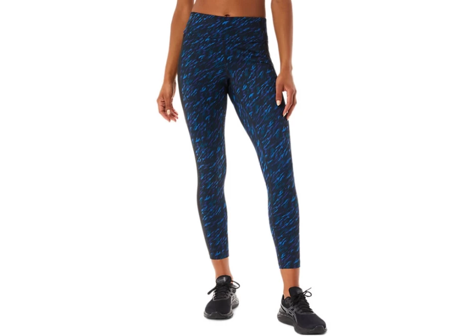 ASICS Women's Kate 7/8 Tight - Night Shade/Lake Drive Print Running Tights