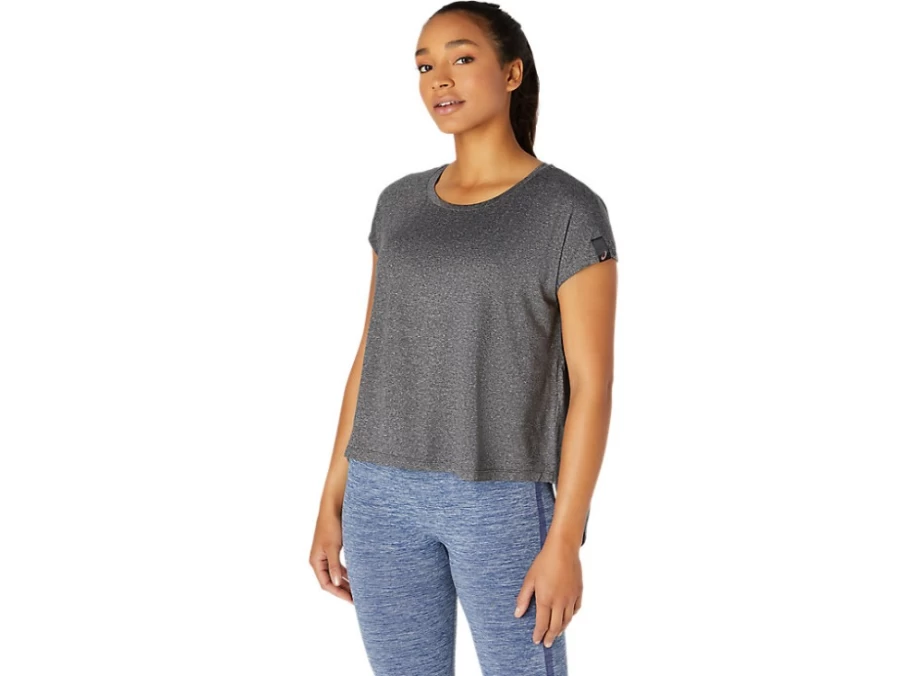 ASICS Women's Performance Black Short Sleeve Active Top
