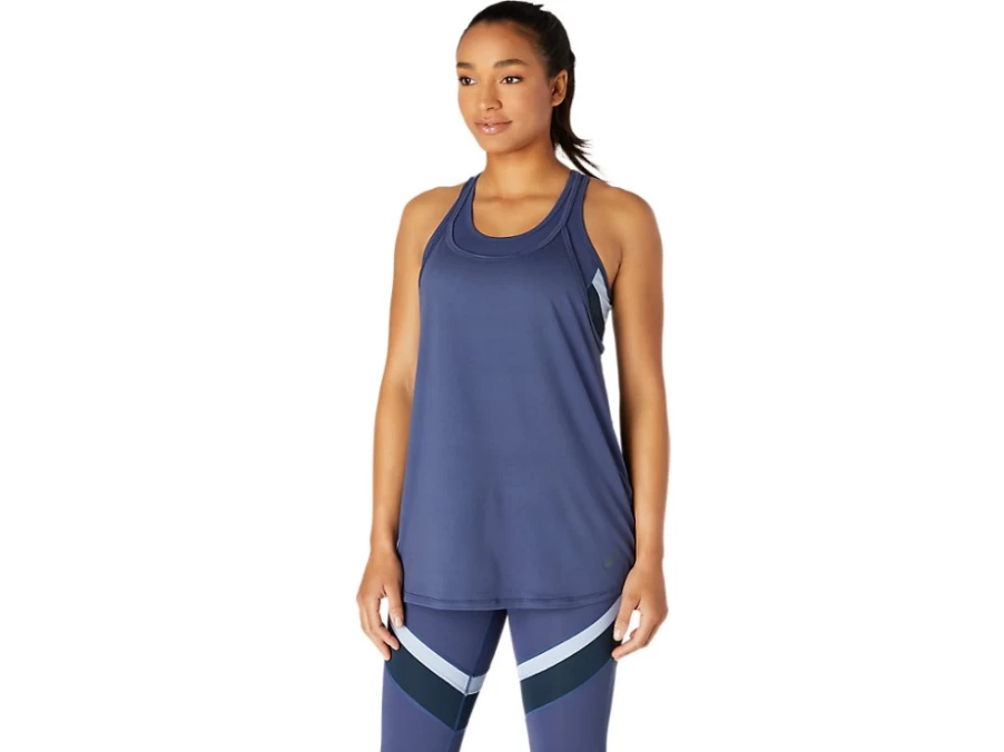 ASICS Women's Thunder Blue Tank Top - Lightweight Workout & Running Shirt