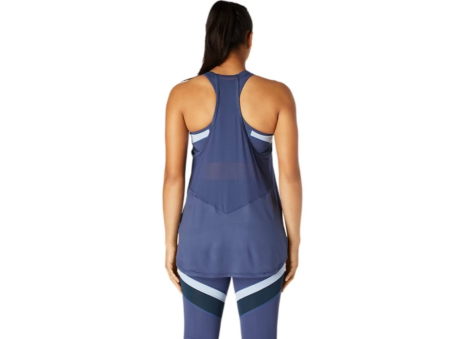 ASICS Women's Thunder Blue Tank Top - Lightweight Workout & Running Shirt