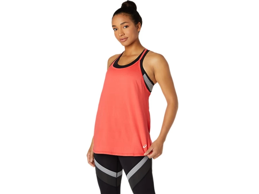 ASICS Women's Pink Grapefruit Tank Top - Lightweight Workout & Running Shirt