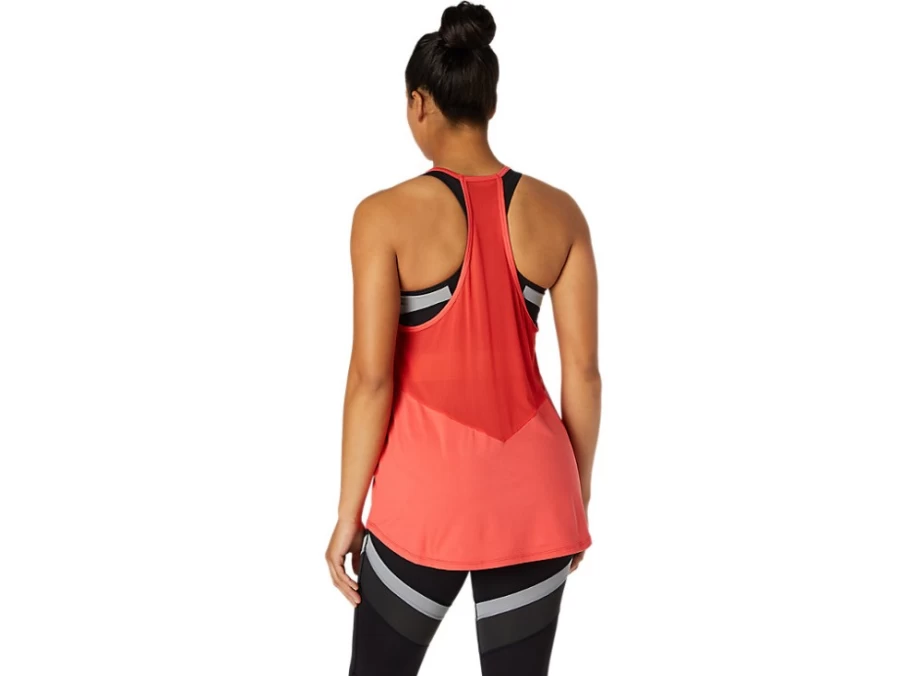 ASICS Women's Pink Grapefruit Tank Top - Lightweight Workout & Running Shirt