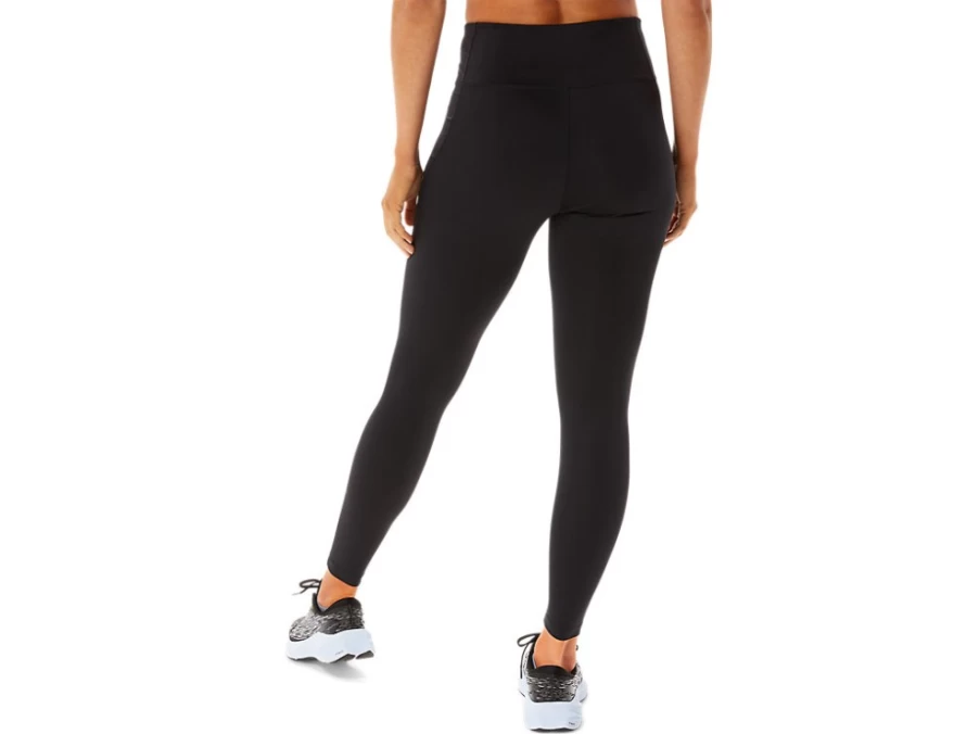 ASICS Women's Performance Black/Smoke Grey Logo Graphic Tight Running Leggings