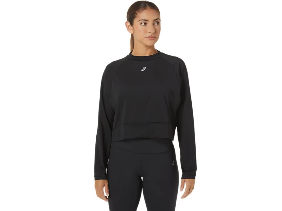 ASICS Women's Black RePurposed Pullover - The New Strong Sustainable Sweatshirt