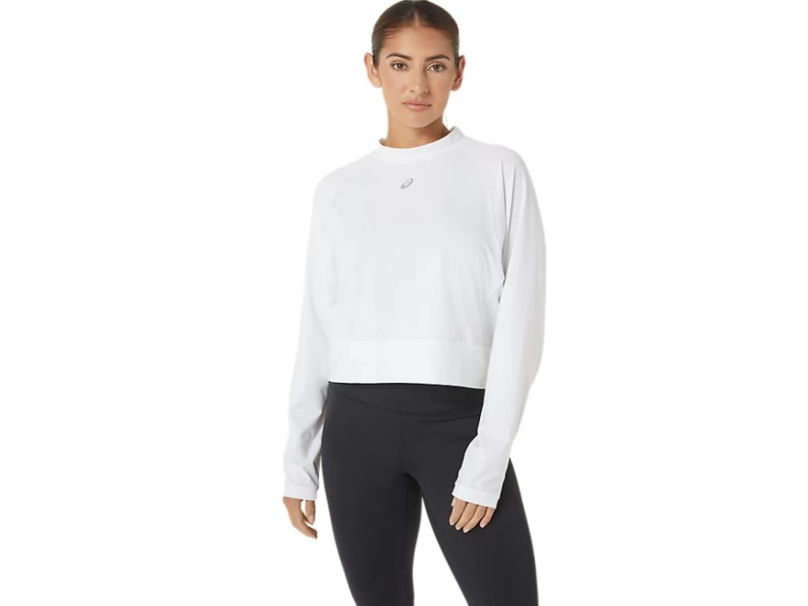 ASICS Women's White RePurposed THE NEW STRONG Pullover Sweatshirt