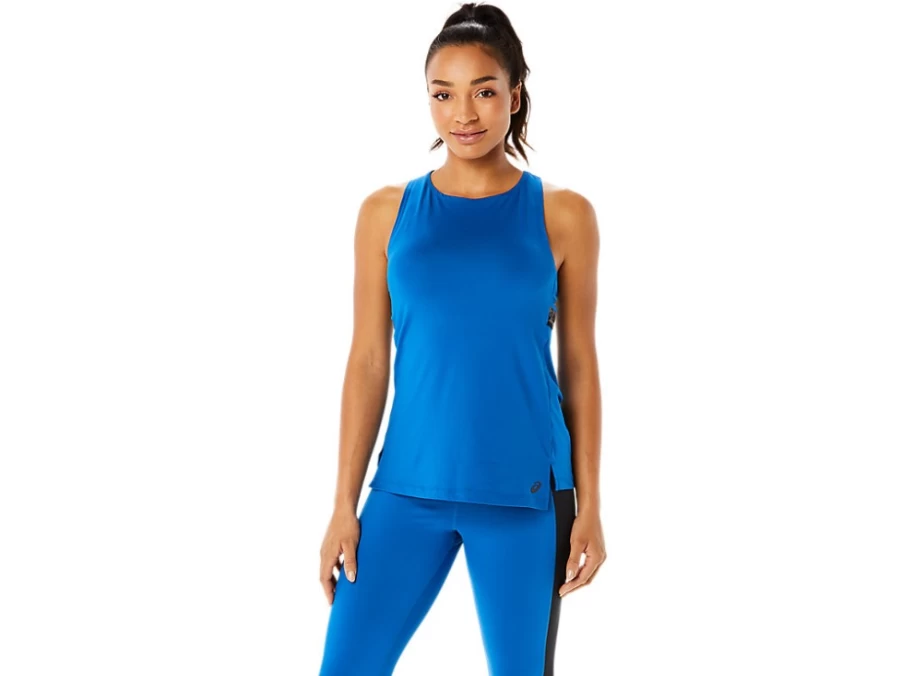 ASICS Women's Sana Tank Top - Lake Drive Color for Fitness & Running