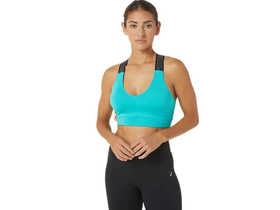 ASICS Women's Sana Bra in Sea Glass - Comfortable & Supportive Fitness Bra for Women