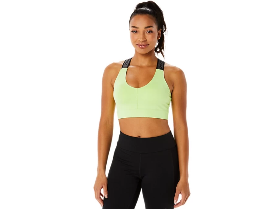 ASICS Women's SANA Bra - Lime Green Sports Bra for Fitness & Comfort