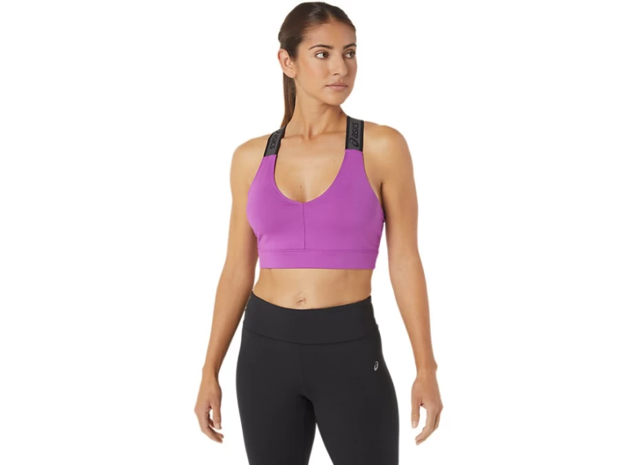 ASICS Women's Sana Bra - Comfort Fit Sports Bra in Orchid Color for Active Lifestyles
