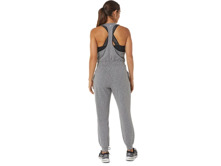 ASICS Women's Dark Grey Heather RePurposed Jumpsuit - The New Strong Sustainable Style