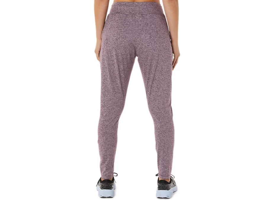 ASICS Women's Deep Mars Heather Soft Stretch Knit Pants - Comfortable Athletic Fit