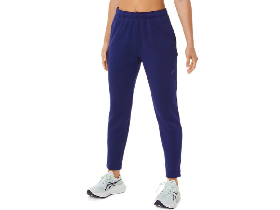 ASICS Women's Dive Blue Brushed Knit Pants - Comfortable Athletic Lounge Wear
