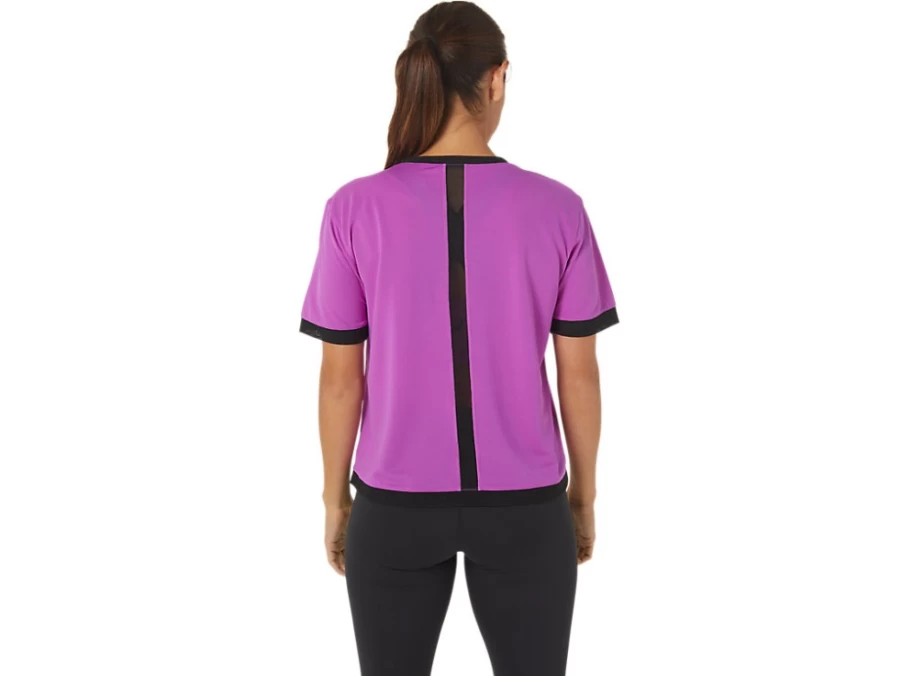 ASICS Women's Kate Mesh Short Sleeve Shirt in Orchid - Lightweight Breathable Running Top