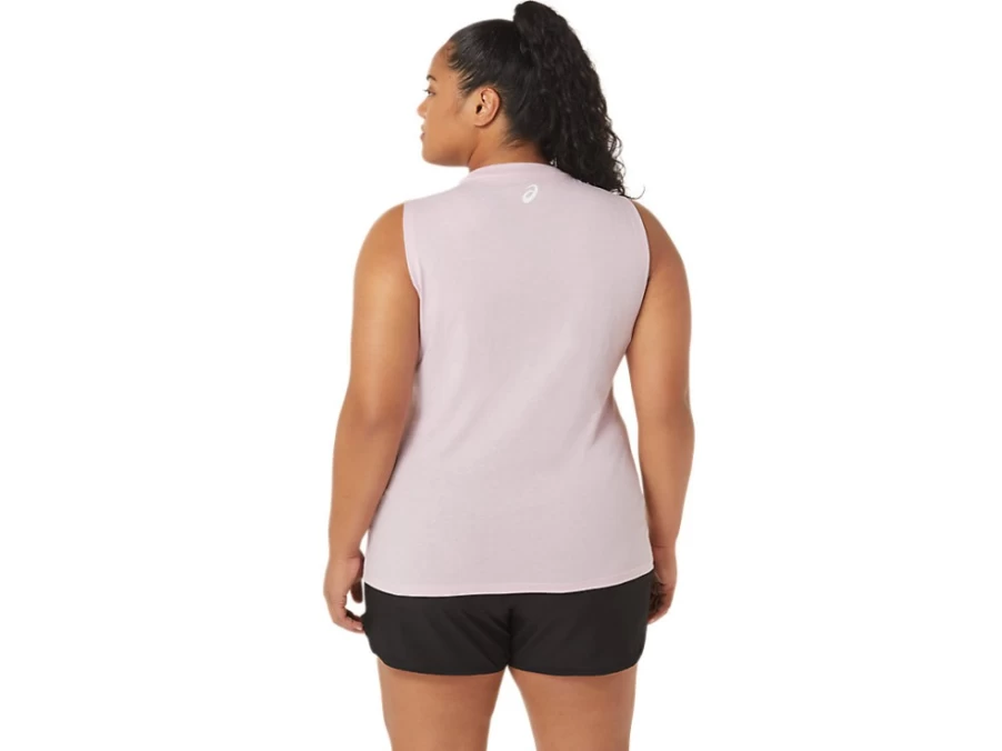 ASICS Women's Barely Rose Muscle Tank Top for Mountain Training & Workouts