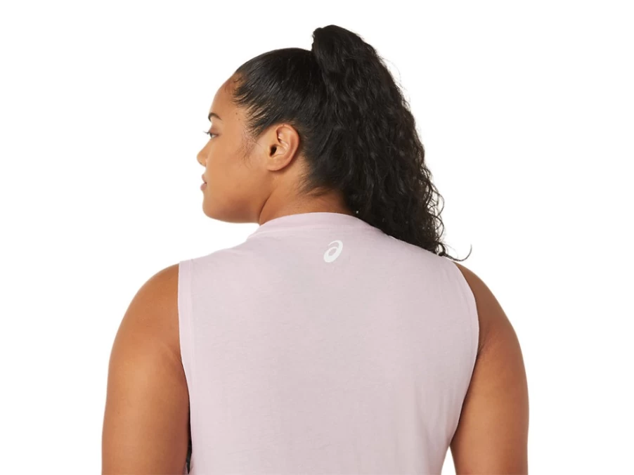 ASICS Women's Barely Rose Muscle Tank Top for Mountain Training & Workouts