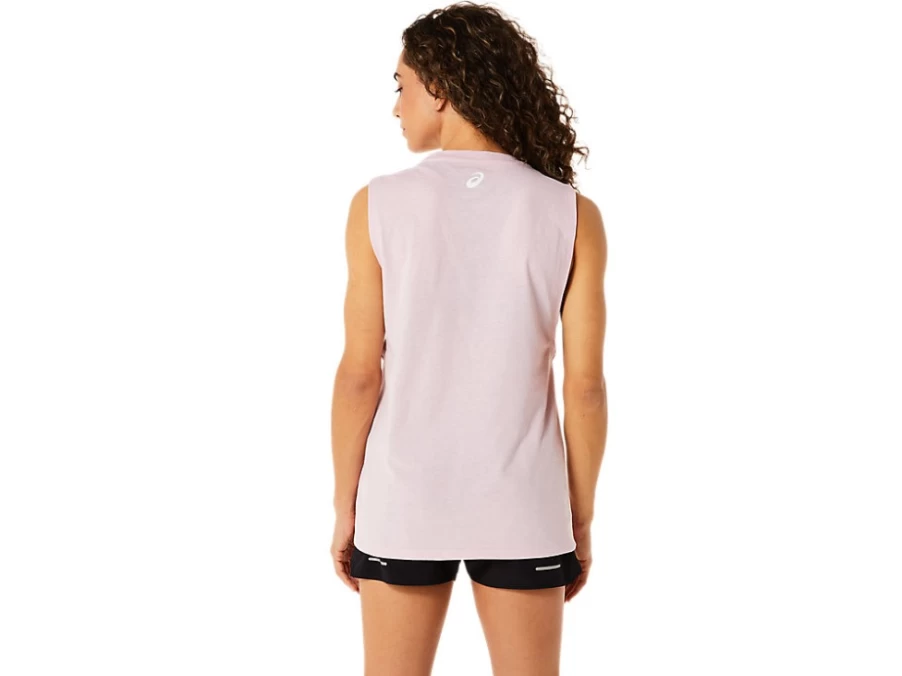 ASICS Women's Barely Rose Muscle Tank Top for Mountain Training & Workouts